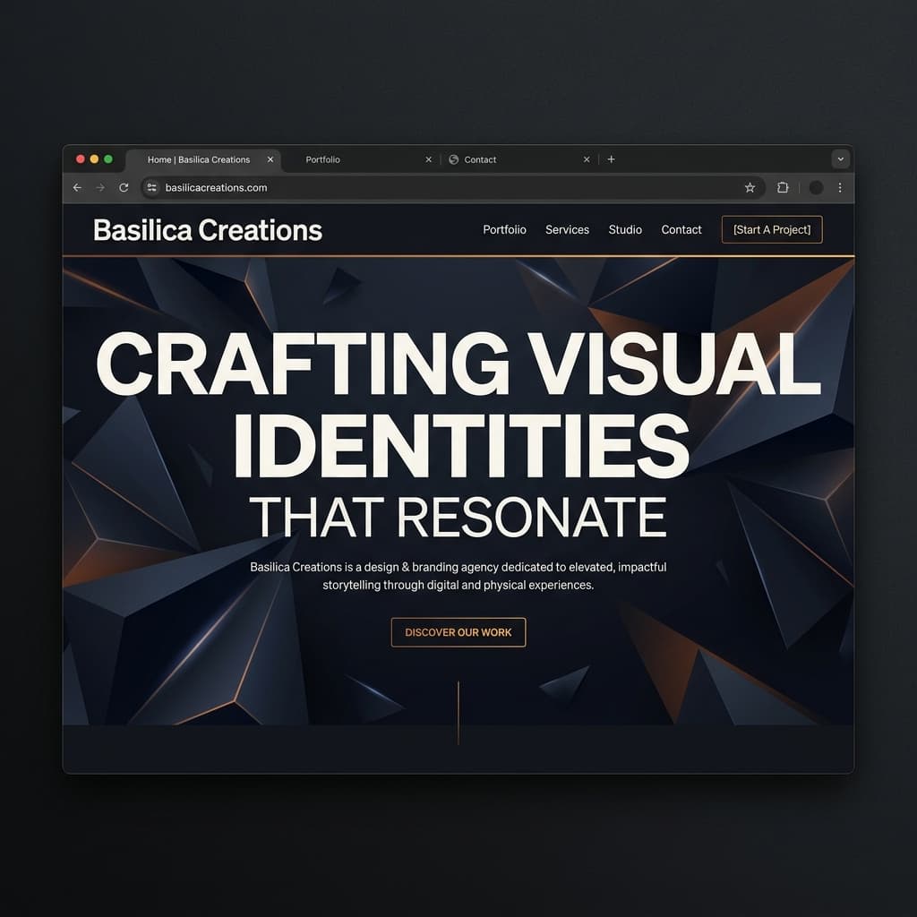 Basilica Creations website screenshot